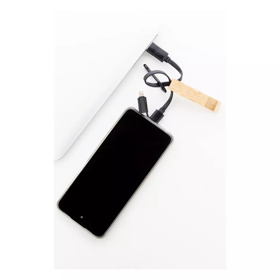 Boppy black natural USB charger cable 