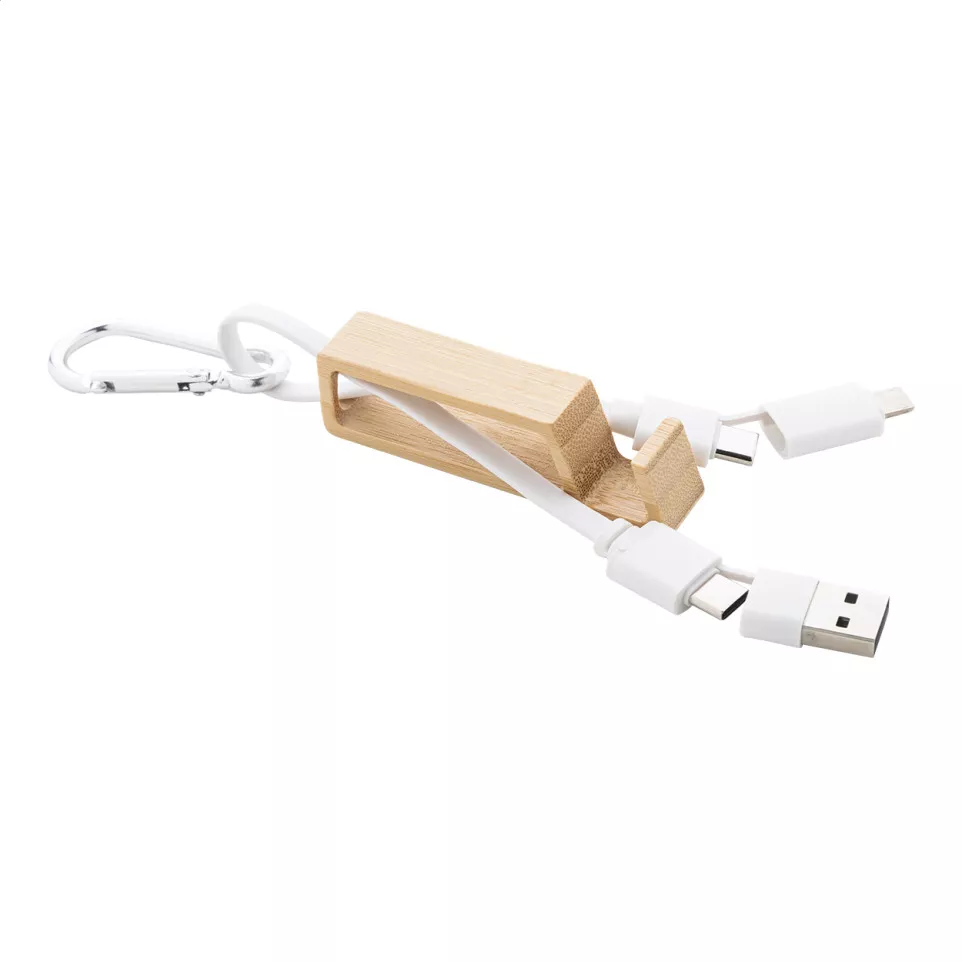 Boppy white natural USB charger cable 