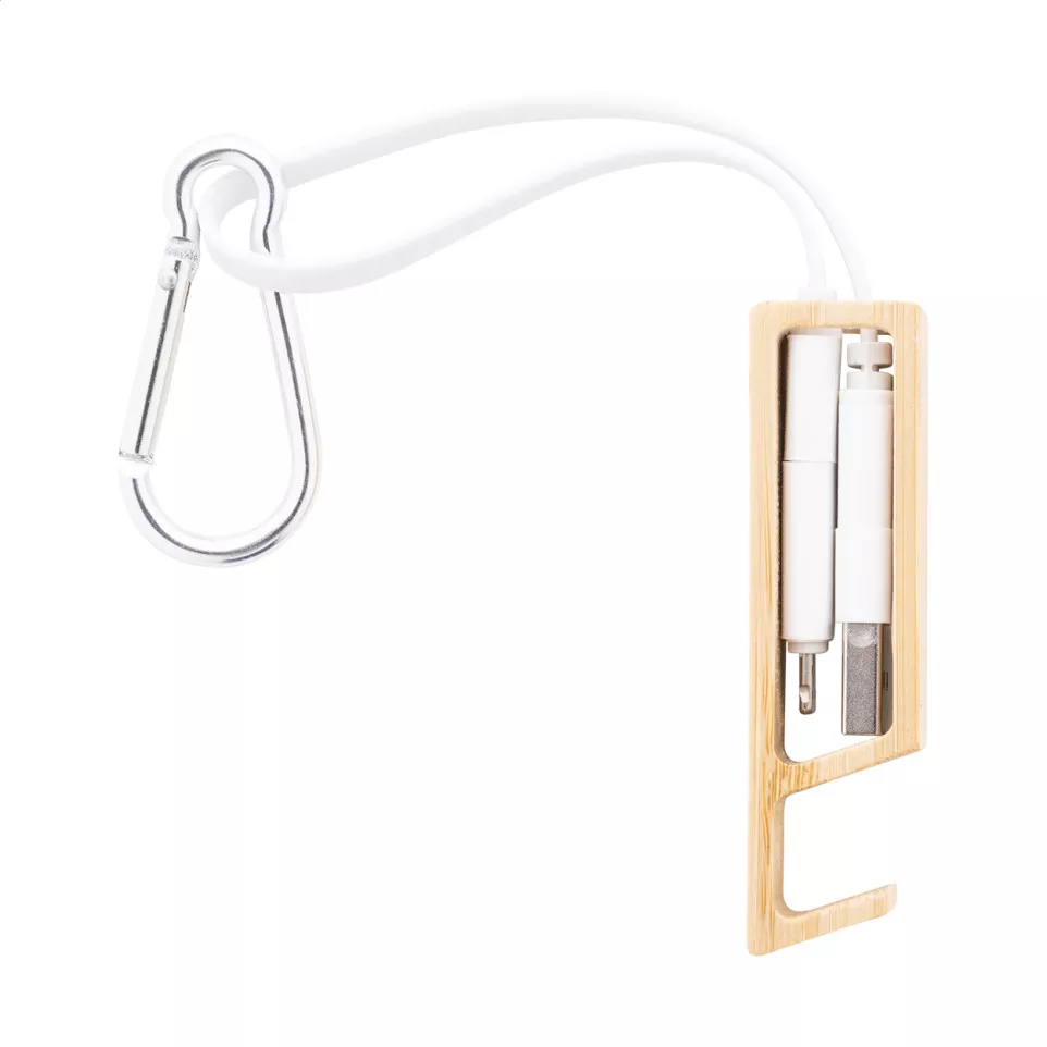 Boppy white natural USB charger cable 