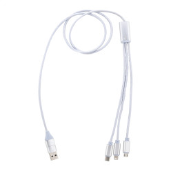 Ralong argenté  Câble chargeur USB 