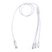 Ralong zilver  USB-oplaadkabel 