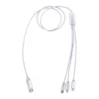 Ralong zilver  USB-oplaadkabel 