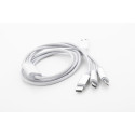 Ralong zilver  USB-oplaadkabel 