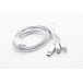 Ralong argenté  Câble chargeur USB 