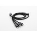 Ralong zwart  USB-oplaadkabel 