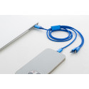 Ralong bleu  Câble chargeur USB 