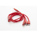 Ralong rouge  Câble chargeur USB 