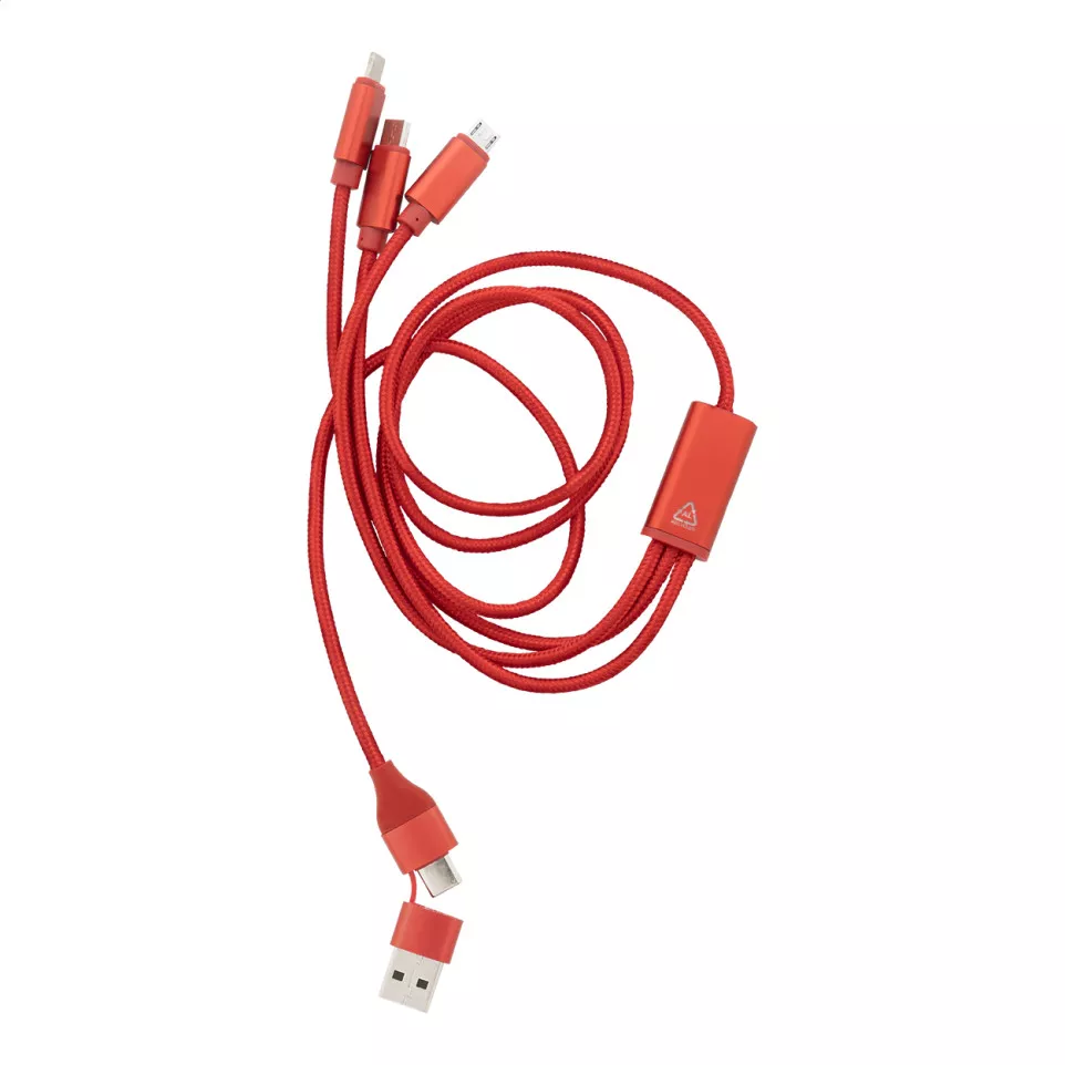 Ralong rood  USB-oplaadkabel 