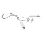 Cappy zilver  USB-oplaadkabel 