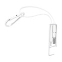 Cappy zilver  USB-oplaadkabel 