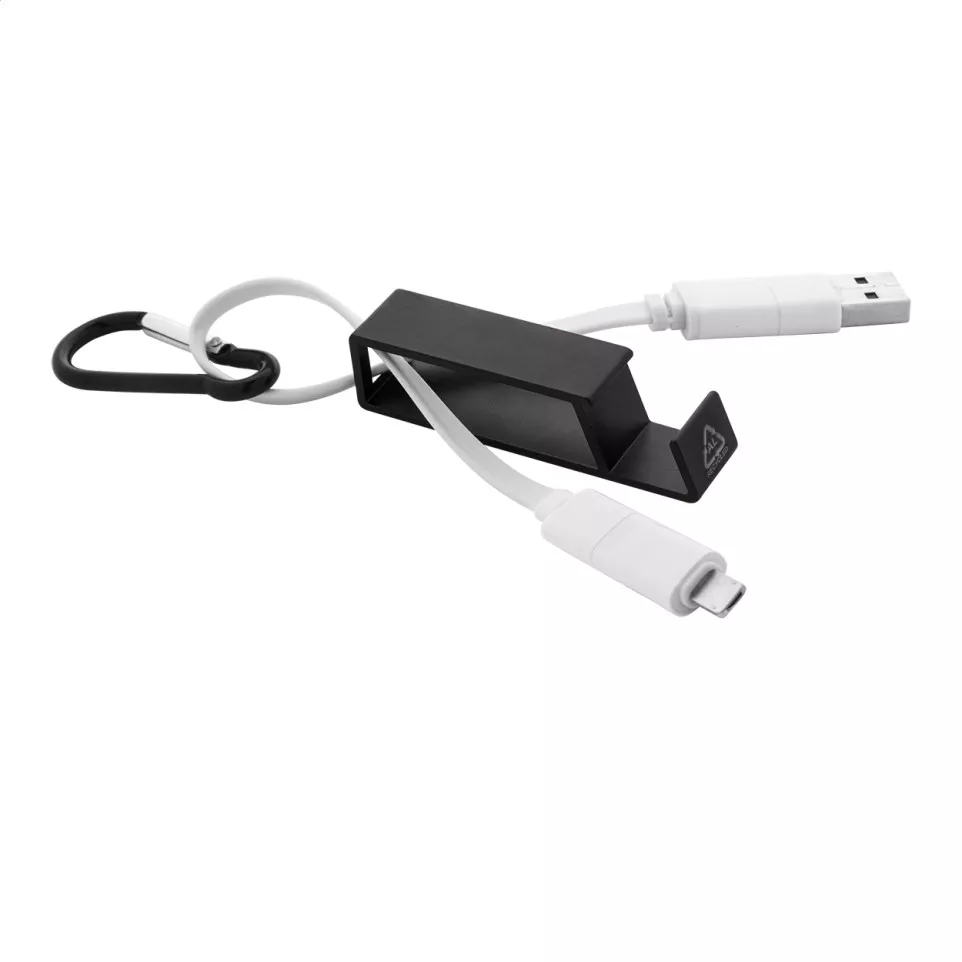 Cappy black  USB charger cable 