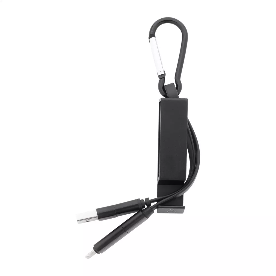 Cappy zwart  USB-oplaadkabel 