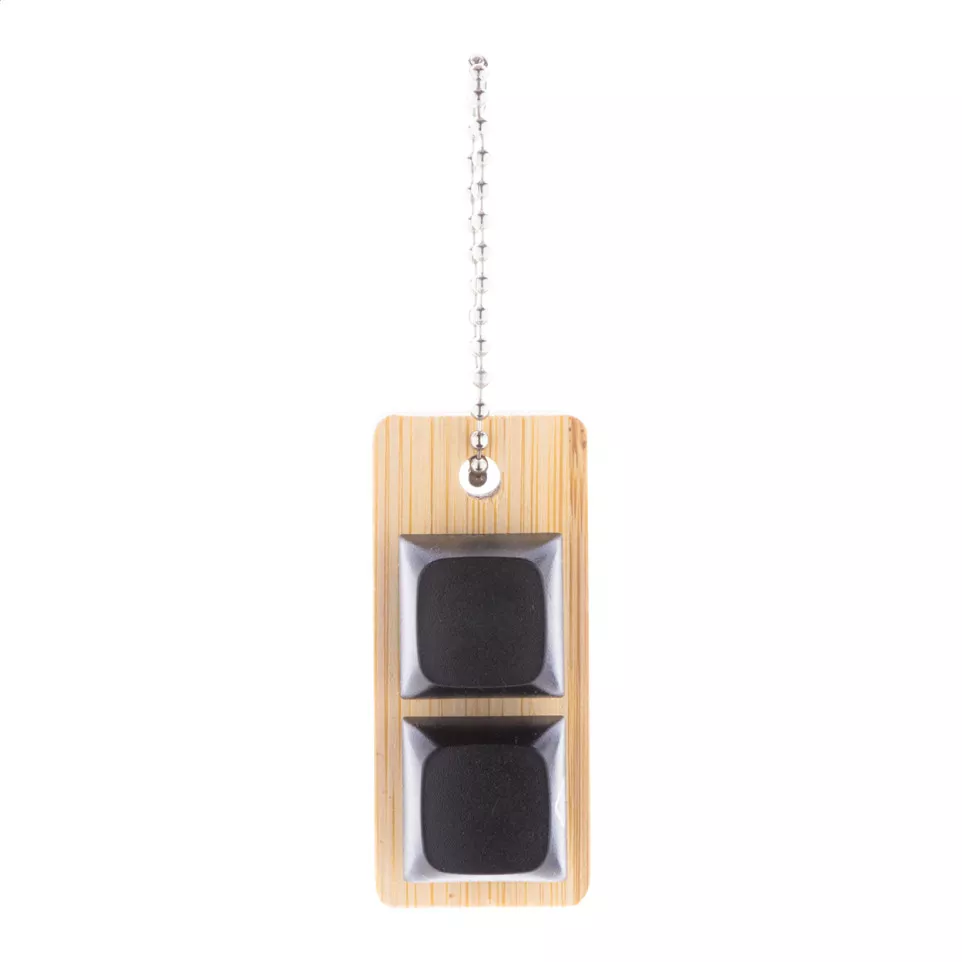 Typoo black natural antistress keyring 
