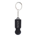 ShineCart black  trolley coin keyring 