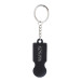 ShineCart black  trolley coin keyring 