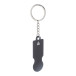 ShineCart zwart  trolley munt sleutelhanger 