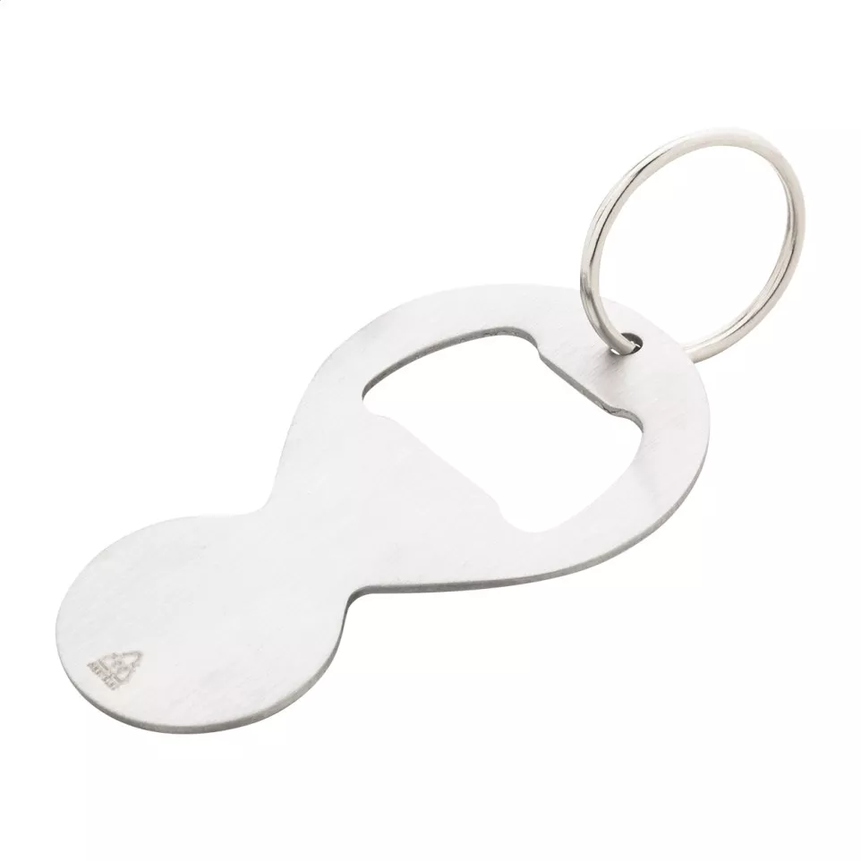 BeerCart silver  trolley coin keyring 