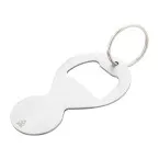 BeerCart silver  trolley coin keyring 