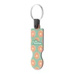 ColoCart Wood natural  trolley coin keyring 