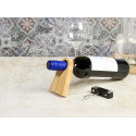 Kyoho natural black corkscrew bottle holder 