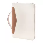 Carbasa Zip natural  recycled canvas document folder 