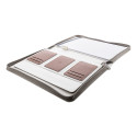 Carbasa Zip natural  recycled canvas document folder 
