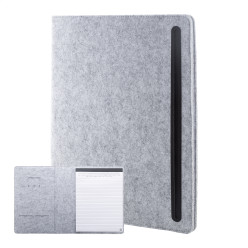 Refelt Meet A4 grey  RPET felt document folder 