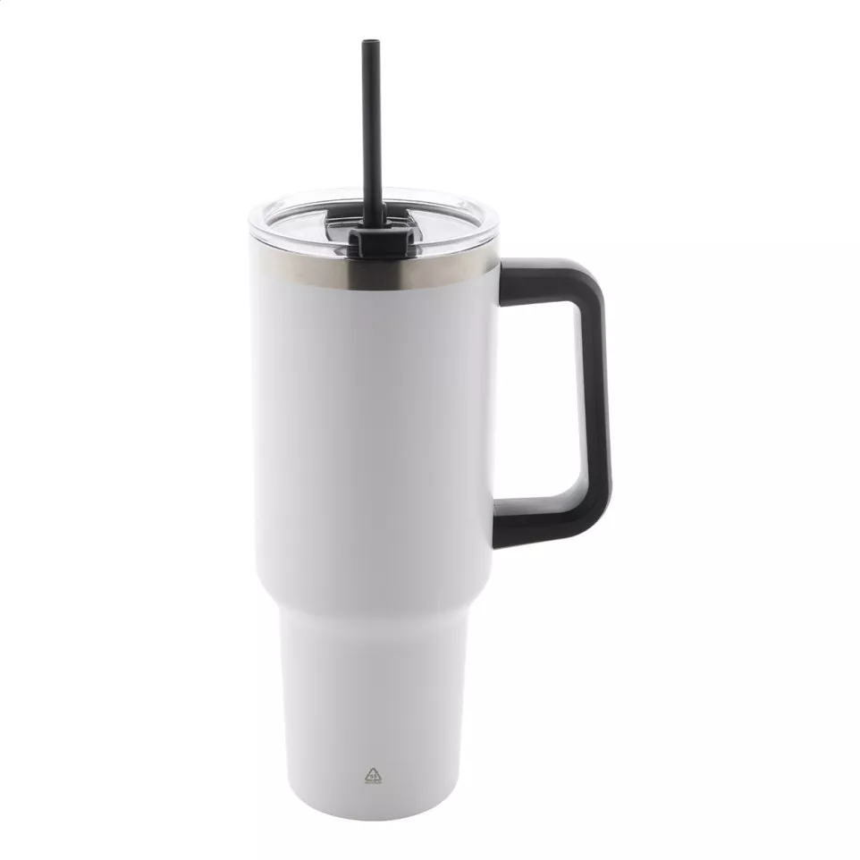 Massimus wit  thermosbeker 