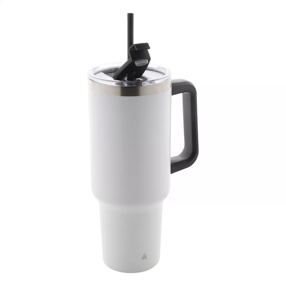 Massimus white  thermo mug 