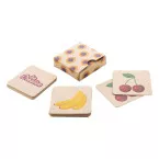 Minimor Eco natural  custom memory game, fruits 