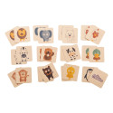 Minimor Eco natural  custom memory game, animals 