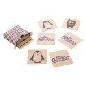 Minimor Eco natural  custom memory game, animals 