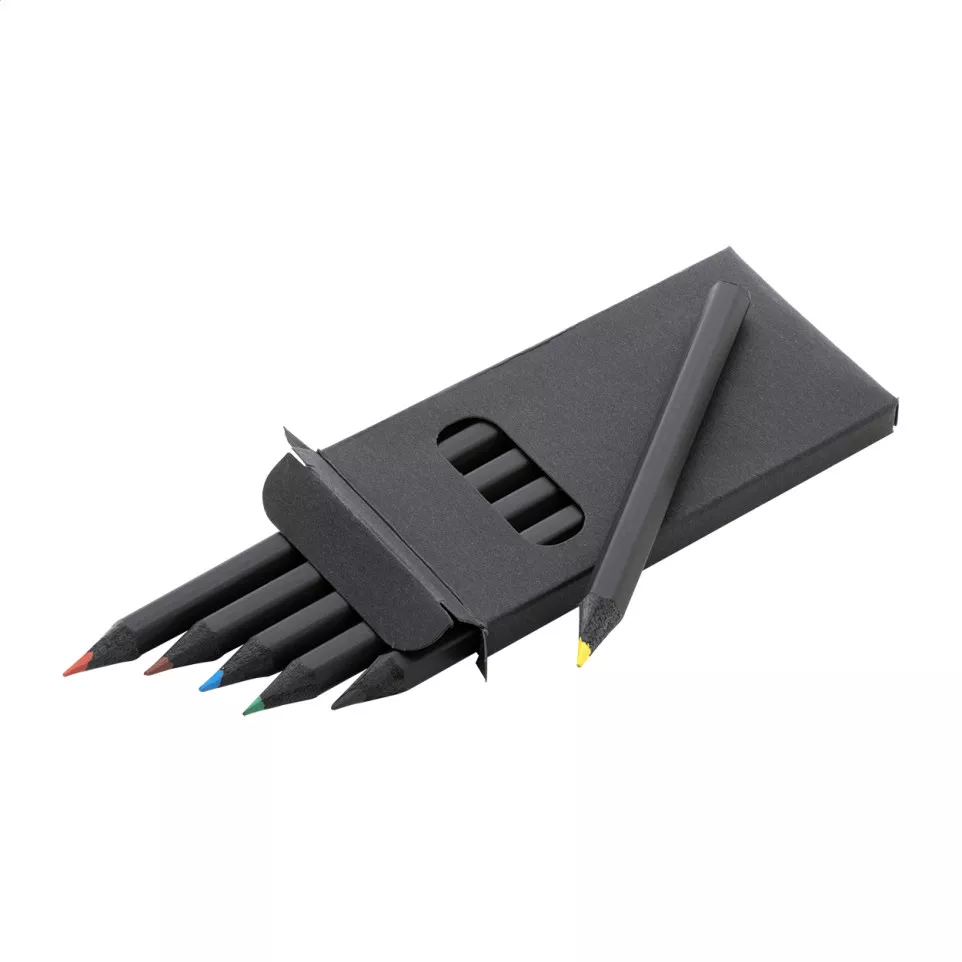 Blatty 6 zwart  Potlood set 