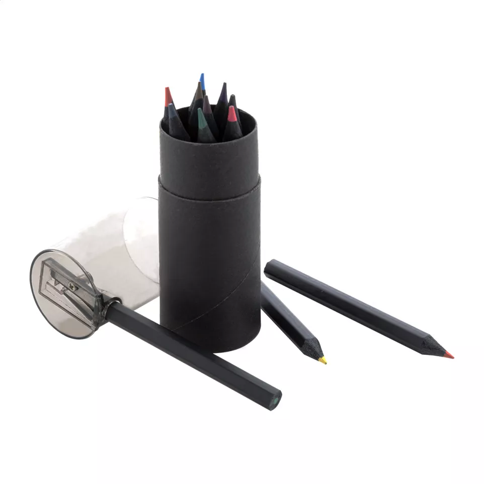 Nellery 12 zwart  Potlood set 