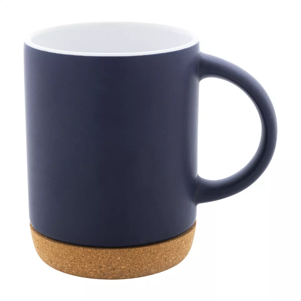 Koberg bleu foncé blanc Mug 
