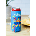 PrintCan Slim wit  Custom made RPET-blikjeskoeler 