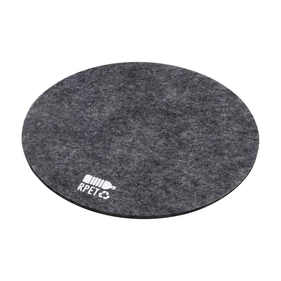 Hefe dark grey  RPET felt coaster 