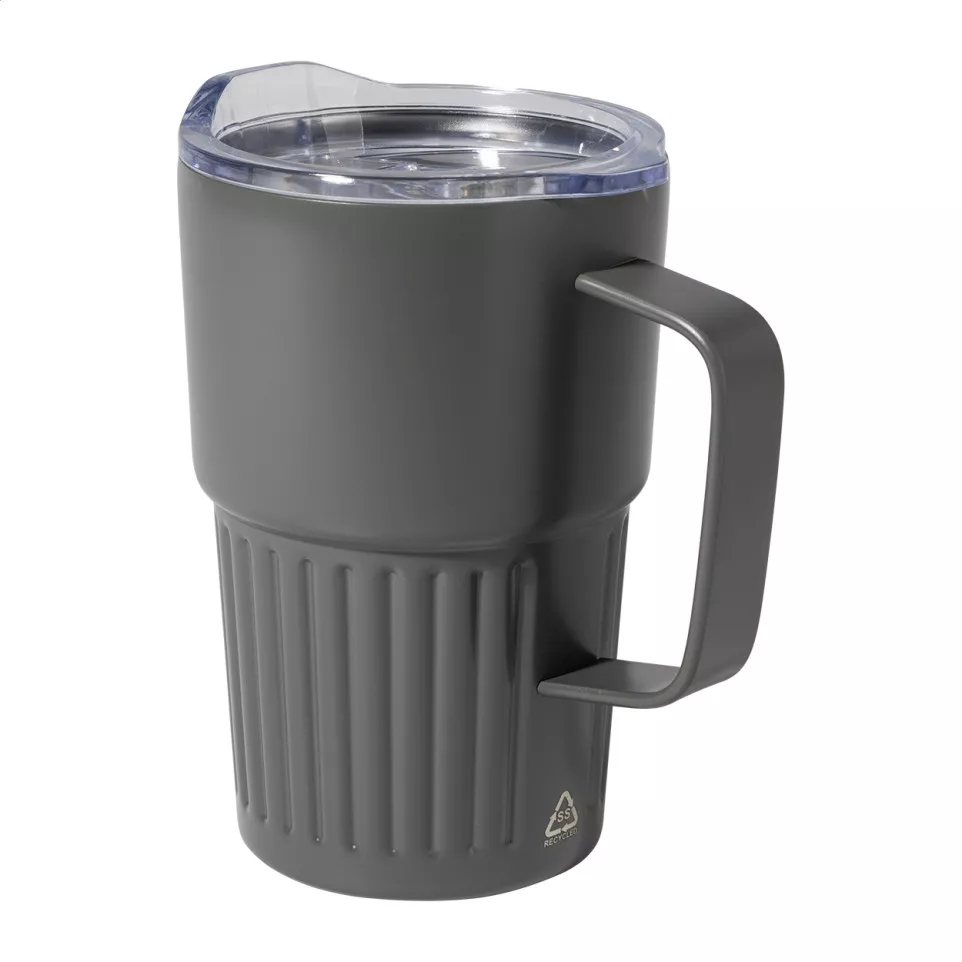 Streaky Grab gris foncé  Mug thermos 