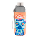 Pemba Creative noir blanc Bouteille en RPET 