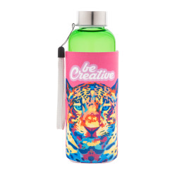 Pemba Creative vert blanc Bouteille en RPET 