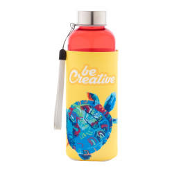 Pemba Creative rouge blanc Bouteille en RPET 