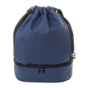 Duodraw blauw  RPET tas met trekkoord 