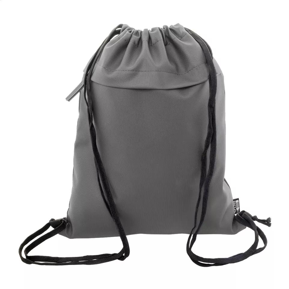 Pudrow grijs  RPET tas met trekkoord 