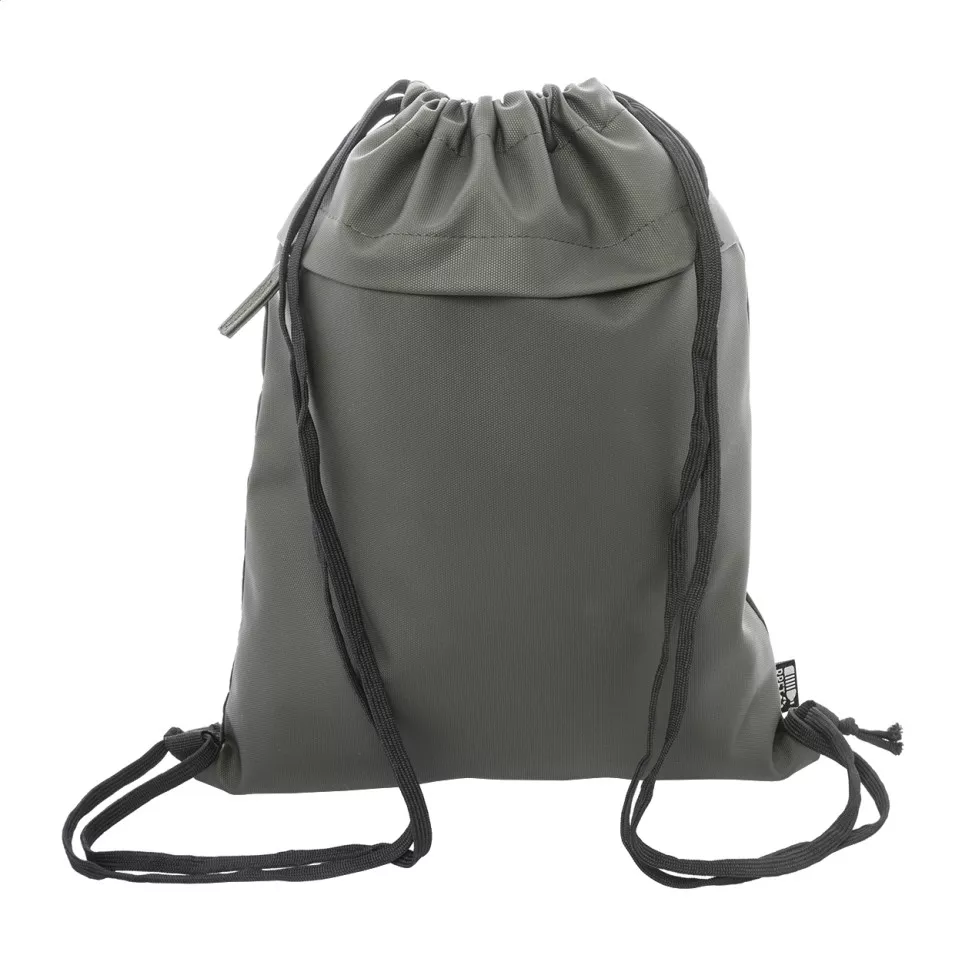 Pudrow groen  RPET tas met trekkoord 