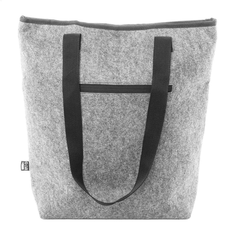 RecoTote grey  RPET cooler shopping bag 