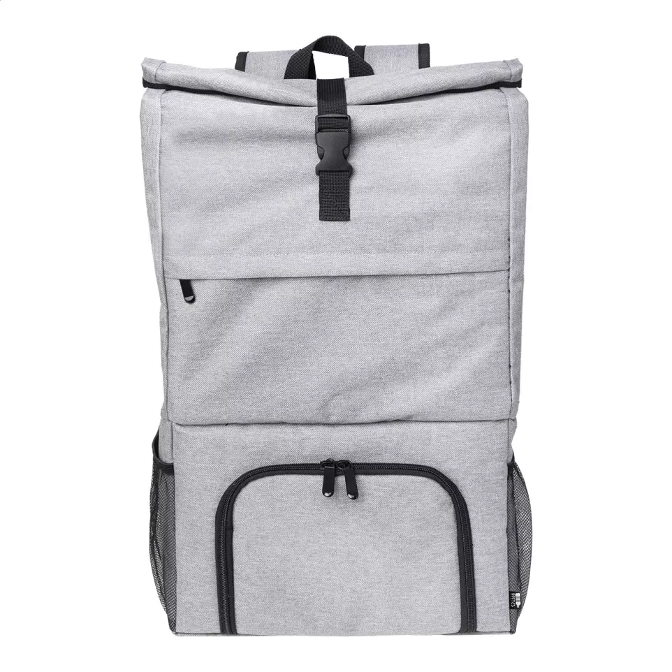 Chilltop grey  RPET cooler backpack 