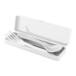 Camino white  cutlery set 