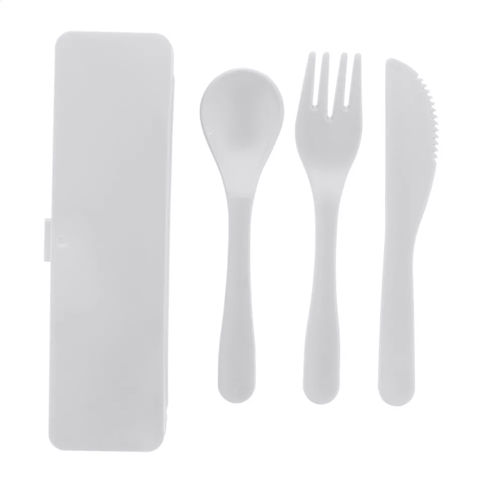 Camino white  cutlery set 