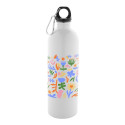 Pressuto XL blanc  Bouteille en acier inoxydable recyclée 