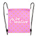 CreaCool Draw Kids black white custom cooler drawstring bag for kids 
